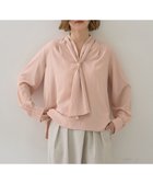 【イェッカ ヴェッカ/YECCA VECCA】のスカーフリング付きボウタイブラウス 人気、トレンドファッション・服の通販 founy(ファニー) ファッション Fashion レディースファッション Fashion for Women トップス・カットソー Cut & Sew Tops シャツ・ブラウス・オフィスカジュアル Elegant Blouses & Button-Ups おすすめ Recommended / Our Picks コンパクト Compact, Small Size ジャケット Jacket, Outerwear スカーフ Scarf, Neckwear ドレープ Drape, Draping Fabric ポケット Pocket, Pocket Detail エレガント 上品 Elegant 夏 Summer 春 Spring S/S・春夏 SS, Spring/Summer, Warm Season thumbnail Pink|ID: prp329100004832863 ipo3291000000035192263