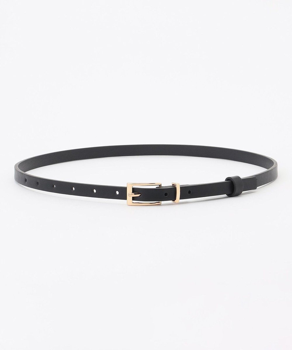 【エニィ スィス/any SiS】のスクエアバックルナロー ベルト インテリア・キッズ・メンズ・レディースファッション・服の通販 founy(ファニー) 　ファッション　Fashion　レディースファッション　Fashion for Women　バッグ　Bags　ベルト&ウエストマーク　Belts & Waist Accessories　シンプル　Simple, Minimal　スクエア　Square, Square Shape　スタイリッシュ　Stylish, Fashionable　新作・新入荷　New Arrivals / New In　ブラック|ID: prp329100004832865 ipo3291000000035192271