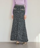 【グレース コンチネンタル/GRACE CONTINENTAL】のツイーディーニットスカート ブラック|ID: prp329100004832876 ipo3291000000035192298