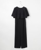 【エニィ スィス/any SiS】の【2SET】ジャガード ケープ トップス × サロペット ブラック|ID: prp329100004832879 ipo3291000000035192305