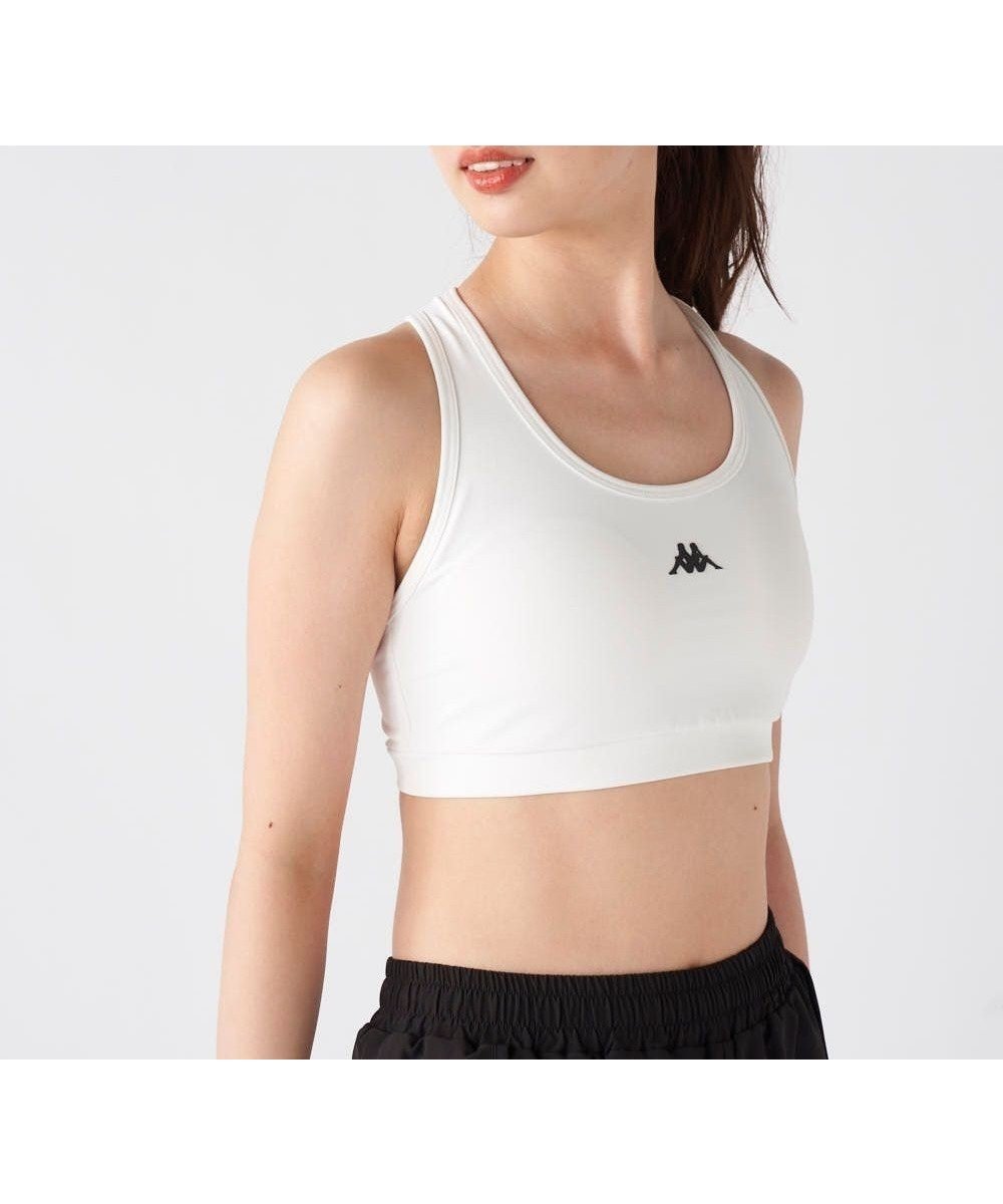 【その他のブランド/Other】の【Kappa】カップ/リフレクター付き フィットネス スポーツブラトップ インテリア・キッズ・メンズ・レディースファッション・服の通販 founy(ファニー) 　ファッション　Fashion　レディースファッション　Fashion for Women　スポーツウェア　Functional & Stylish Sportswear　スポーツ インナー　Sports Base Layer / Compression Wear　アンダー　Underwear Essentials　イタリア　Italy　インナー　Innerwear　サッカー　Seersucker, Summer Fabric　スタイリッシュ　Stylish, Fashionable　スポーツ　Sports, Activewear　人気　Popular, Best Seller　ハーフ　Half, Half-Length　フィット　Fit, Slim Fit　ランニング　Running, Running Wear, Activewear, Jogging　レギンス　Leggings, Stretch Pants　おすすめ　Recommended / Our Picks　オフホワイト|ID: prp329100004832883 ipo3291000000035192317