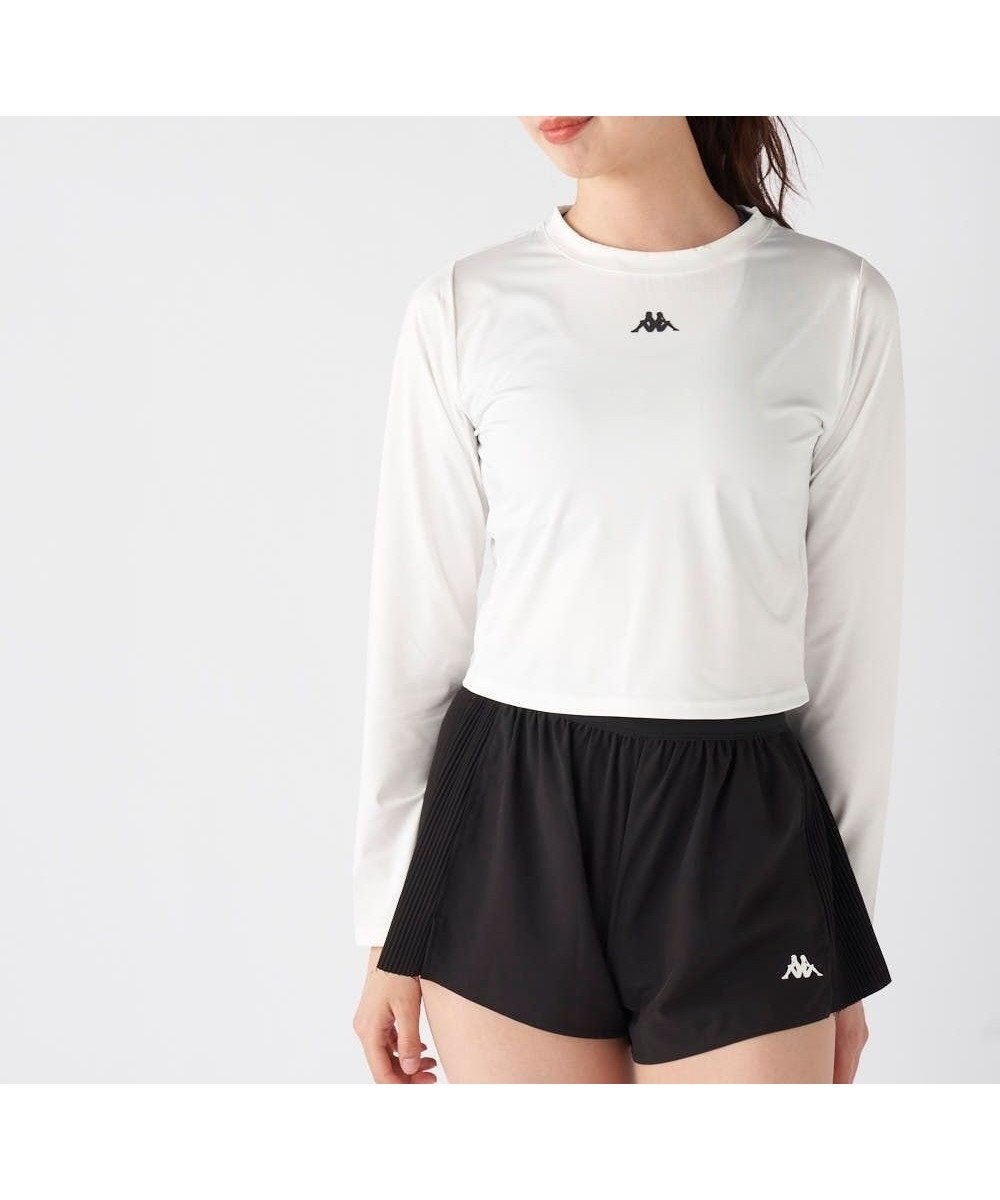 【その他のブランド/Other】の【Kappa】ショート丈 マルチスポーツTシャツ インテリア・キッズ・メンズ・レディースファッション・服の通販 founy(ファニー) 　ファッション　Fashion　レディースファッション　Fashion for Women　トップス・カットソー　Cut & Sew Tops　シャツ・ブラウス・オフィスカジュアル　Elegant Blouses & Button-Ups　レディースパーカー・カジュアルフーディー　Casual Hoodies & Sweatshirts　ロングTシャツ・Tシャツ　Longline T-Shirts & Tees　スウェット・クルーネックトップス　Sweatshirts & Crewnecks / Relaxed Fit Sweat Tops　スポーツウェア　Functional & Stylish Sportswear　スポーツ トップス　Athletic Tops / Workout Tops / Training Shirts　おすすめ　Recommended / Our Picks　アウトドア　Outdoor Clothing　イタリア　Italy　サッカー　Seersucker, Summer Fabric　ショート　Short, Short Length　スウェット / スエット　Sweatshirt, Sweatwear　スタイリッシュ　Stylish, Fashionable　スポーツ　Sports, Activewear　レギンス　Leggings, Stretch Pants　人気　Popular, Best Seller　吸水　Absorbent, Quick-Dry　A/W・秋冬　Autumn/Winter　オフホワイト|ID: prp329100004832884 ipo3291000000035192321