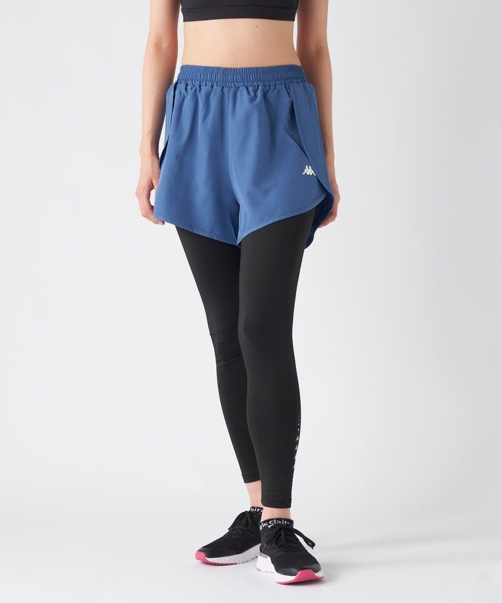 【その他のブランド/Other】の【Kappa】パンツドッキングレギンス インテリア・キッズ・メンズ・レディースファッション・服の通販 founy(ファニー) 　ファッション　Fashion　レディースファッション　Fashion for Women　パンツ　Pants & Trousers　レギンス　Leggings & Stretch Pants　レッグウェア・ストッキング　Legwear & Hosiery　イタリア　Italy　吸水　Absorbent, Quick-Dry　サッカー　Seersucker, Summer Fabric　ショート　Short, Short Length　スタイリッシュ　Stylish, Fashionable　ストレッチ　Stretch, Stretchy Fabric　スポーツ　Sports, Activewear　ドッキング　Docking, Mixed Material　人気　Popular, Best Seller　レギンス　Leggings, Stretch Pants　ブルー|ID: prp329100004832886 ipo3291000000035192329