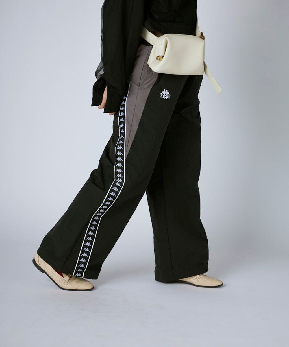 【その他のブランド/Other】の【Kappa】 ワイドシルエット バンダナイロントラックパンツ 人気、トレンドファッション・服の通販 founy(ファニー) 　ファッション　Fashion　レディースファッション　Fashion for Women　パンツ　Pants & Trousers　イタリア　Italy　今季　This Season, Current Season　サッカー　Seersucker, Summer Fabric　ジャケット　Jacket, Outerwear　スウェット / スエット　Sweatshirt, Sweatwear　スタイリッシュ　Stylish, Fashionable　スポーツ　Sports, Activewear　ドレープ　Drape, Draping Fabric　人気　Popular, Best Seller　フォルム　Silhouette, Form　ワイド　Wide, Wide Fit　A/W・秋冬　Autumn/Winter　エレガント 上品　Elegant　 other-1|ID: prp329100004832897 ipo3291000000035192388