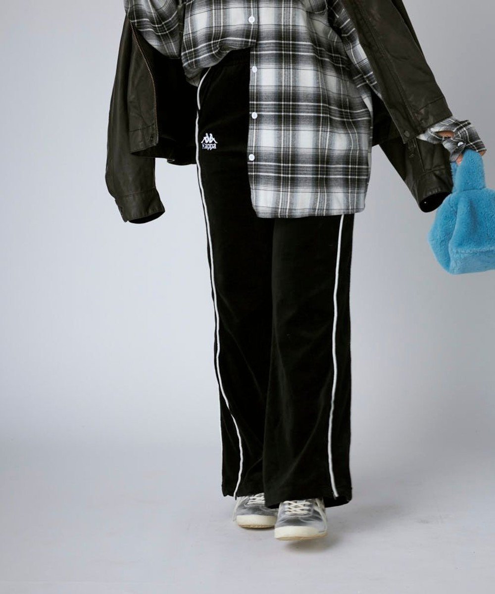 【その他のブランド/Other】の【Kappa】ボックスシルエット ベロアトラックパンツ 人気、トレンドファッション・服の通販 founy(ファニー) 　ファッション　Fashion　レディースファッション　Fashion for Women　パンツ　Pants & Trousers　イタリア　Italy　サッカー　Seersucker, Summer Fabric　シンプル　Simple, Minimal　ジャケット　Jacket, Outerwear　スウェット / スエット　Sweatshirt, Sweatwear　スタイリッシュ　Stylish, Fashionable　スポーツ　Sports, Activewear　ダウン　Down, Puffer　人気　Popular, Best Seller　ベロア　Velour, Soft Velvet　ボックス　Boxy, Box Shape　ワイド　Wide, Wide Fit　A/W・秋冬　Autumn/Winter　エレガント 上品　Elegant　 other-1|ID: prp329100004832898 ipo3291000000035572268