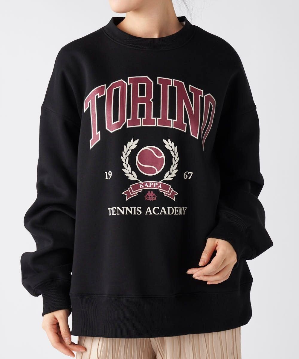 【その他のブランド/Other】の【Kappa】Tennis Clubデザイン ユニセックススウェット インテリア・キッズ・メンズ・レディースファッション・服の通販 founy(ファニー) 　ファッション　Fashion　レディースファッション　Fashion for Women　トップス・カットソー　Cut & Sew Tops　レディースパーカー・カジュアルフーディー　Casual Hoodies & Sweatshirts　スウェット・クルーネックトップス　Sweatshirts & Crewnecks / Relaxed Fit Sweat Tops　イタリア　Italy　グラフィック　Graphic, Graphic Design　コレクション　Collection, Seasonal Line　サッカー　Seersucker, Summer Fabric　スウェット / スエット　Sweatshirt, Sweatwear　スタイリッシュ　Stylish, Fashionable　スポーツ　Sports, Activewear　人気　Popular, Best Seller　パーカー　Hoodie, Parka　A/W・秋冬　Autumn/Winter　エレガント 上品　Elegant　ブラック|ID: prp329100004832899 ipo3291000000035516727