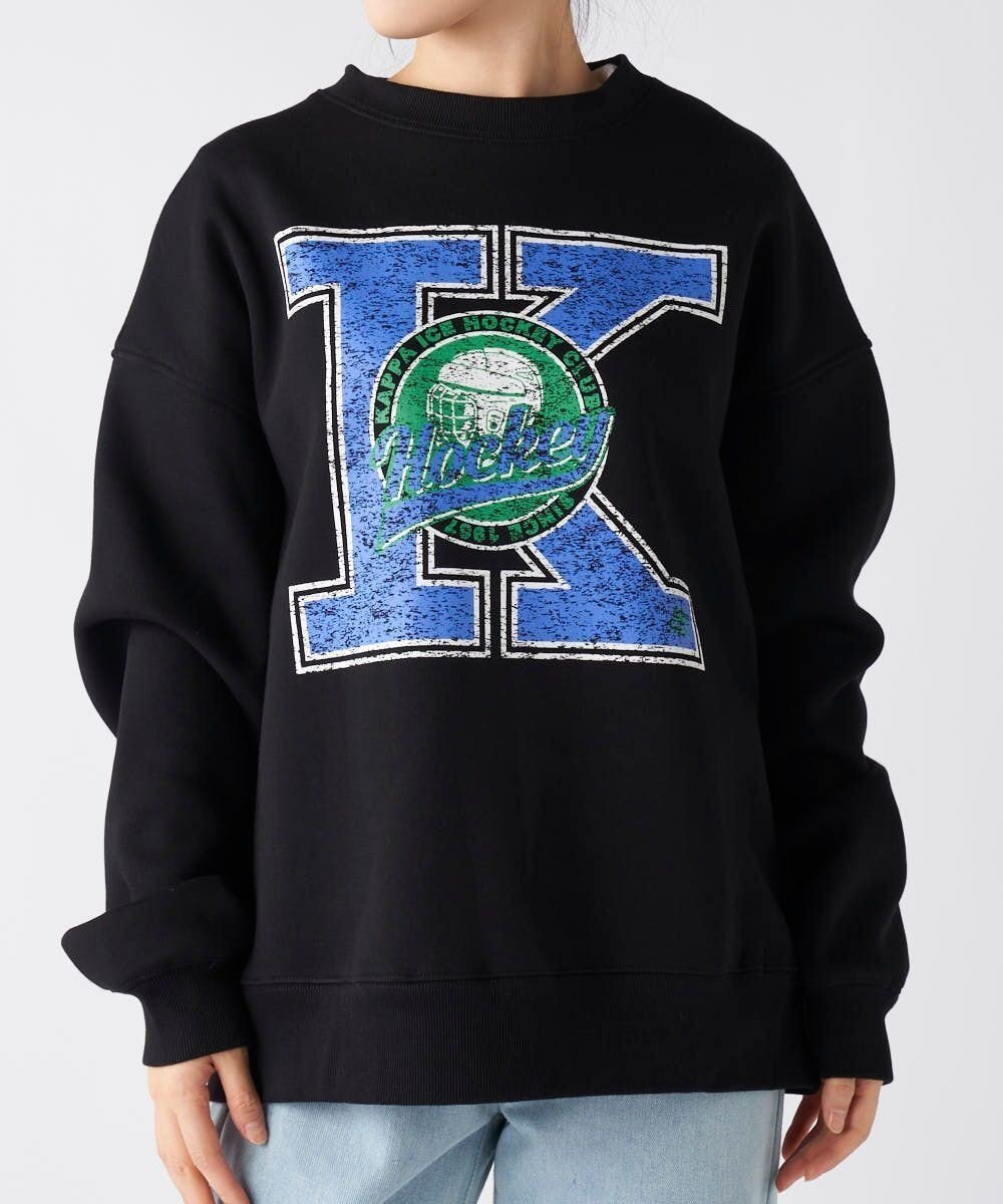 【その他のブランド/Other】の【Kappa】アイスホッケーデザイン ユニセックススウェット 人気、トレンドファッション・服の通販 founy(ファニー) 　ファッション　Fashion　レディースファッション　Fashion for Women　トップス・カットソー　Cut & Sew Tops　レディースパーカー・カジュアルフーディー　Casual Hoodies & Sweatshirts　スウェット・クルーネックトップス　Sweatshirts & Crewnecks / Relaxed Fit Sweat Tops　イタリア　Italy　グラフィック　Graphic, Graphic Design　コレクション　Collection, Seasonal Line　サッカー　Seersucker, Summer Fabric　スウェット / スエット　Sweatshirt, Sweatwear　スタイリッシュ　Stylish, Fashionable　スポーツ　Sports, Activewear　人気　Popular, Best Seller　パーカー　Hoodie, Parka　プリント　Print, Printed Pattern　A/W・秋冬　Autumn/Winter　エレガント 上品　Elegant　 other-1|ID: prp329100004832904 ipo3291000000035702531