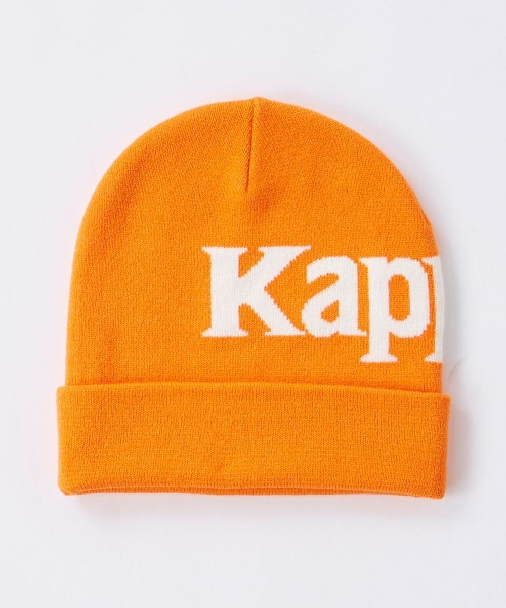 【その他のブランド/Other】の【Kappa】ロゴ ビーニー インテリア・キッズ・メンズ・レディースファッション・服の通販 founy(ファニー) 　ファッション　Fashion　レディースファッション　Fashion for Women　トップス・カットソー　Cut & Sew Tops　ニット　Knit Tops & Sweaters　キャップ&ハット　Hats & Caps　アクリル　Acrylic Material　イタリア　Italy　キャップ　Cap, Baseball Cap　サッカー　Seersucker, Summer Fabric　シンプル　Simple, Minimal　スタイリッシュ　Stylish, Fashionable　スポーツ　Sports, Activewear　フィット　Fit, Slim Fit　人気　Popular, Best Seller　帽子　Hat, Headwear　軽量　Lightweight, Ultra Light　オレンジ|ID: prp329100004832908 ipo3291000000035702562