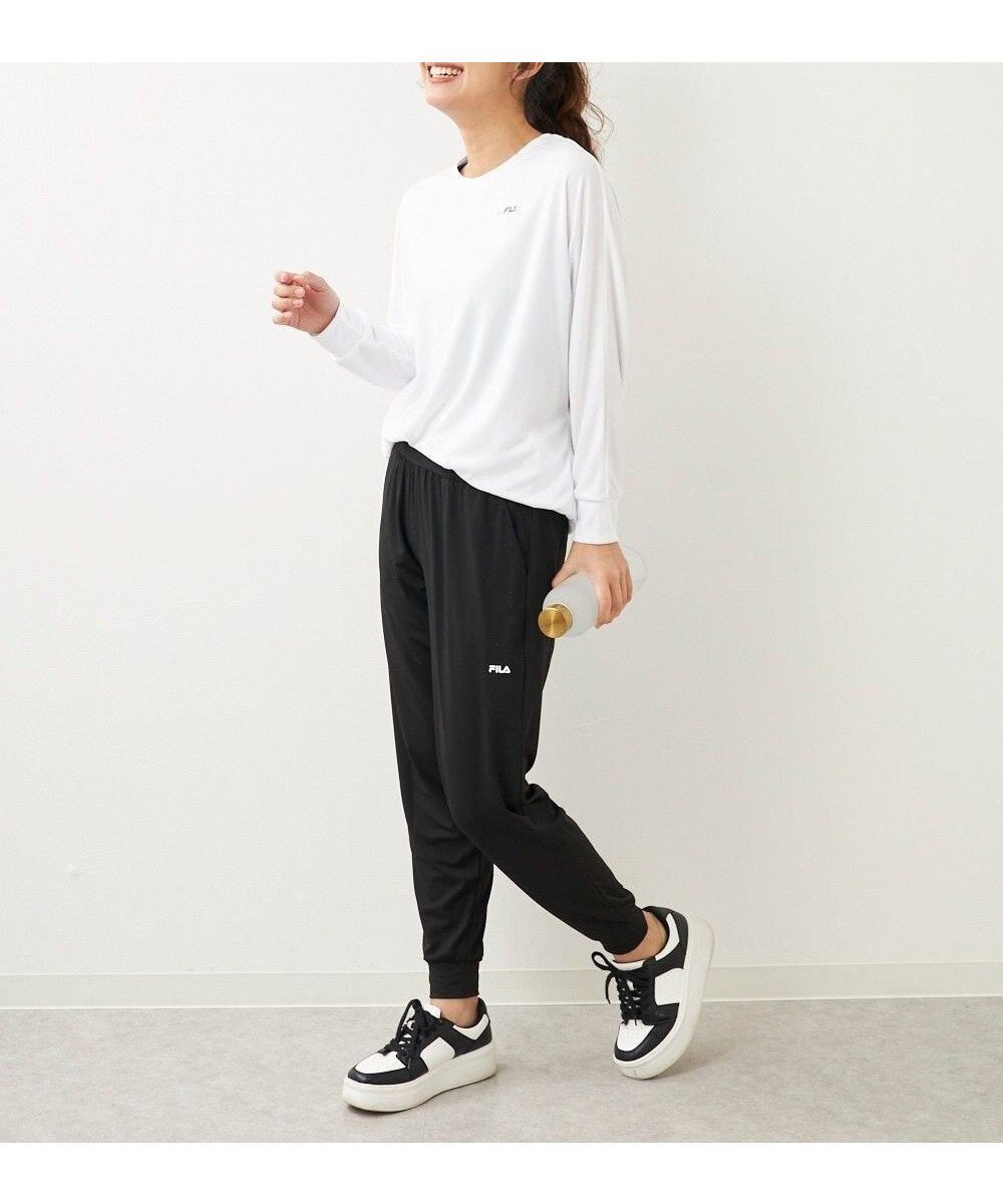 【その他のブランド/Other】の【FILA】水陸両用フィットネスウェア 2点セット インテリア・キッズ・メンズ・レディースファッション・服の通販 founy(ファニー) ファッション Fashion レディースファッション Fashion for Women トップス・カットソー Cut & Sew Tops イタリア Italy 吸水 Absorbent, Quick-Dry シンプル Simple, Minimal スポーツ Sports, Activewear デニム Denim, Jeans Material 長袖 Long Sleeve, Full Sleeve ロング Long, Long-Length 楽ちん Easy Fit, Comfortable おすすめ Recommended / Our Picks ホワイト|ID: prp329100004832910 ipo3291000000035547221
