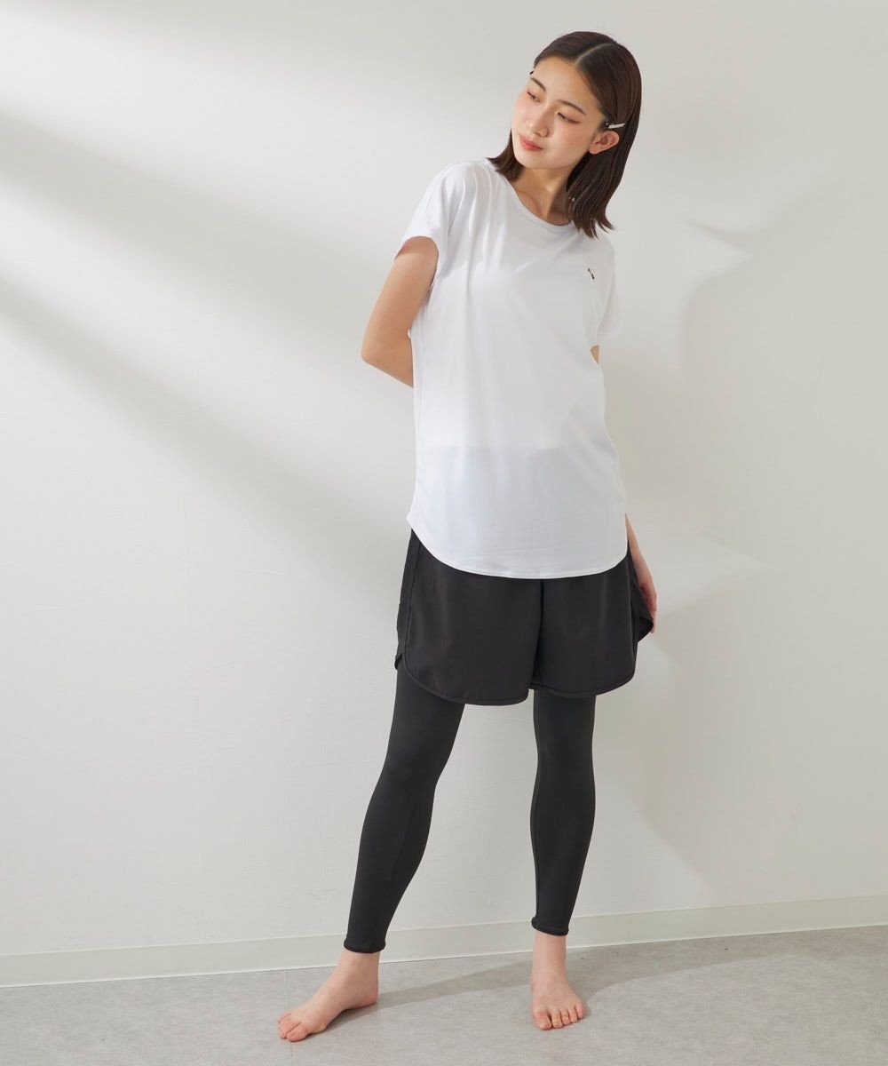 【その他のブランド/Other】の【FILA】水陸両用フィットネスウェア 3点セット インテリア・キッズ・メンズ・レディースファッション・服の通販 founy(ファニー) 　ファッション　Fashion　レディースファッション　Fashion for Women　トップス・カットソー　Cut & Sew Tops　イタリア　Italy　吸水　Absorbent, Quick-Dry　ショート　Short, Short Length　シンプル　Simple, Minimal　スポーツ　Sports, Activewear　デニム　Denim, Jeans Material　半袖　Short Sleeve, Half Sleeve　ラウンド　Round, Round Neck　レギンス　Leggings, Stretch Pants　楽ちん　Easy Fit, Comfortable　おすすめ　Recommended / Our Picks　ホワイト|ID: prp329100004832911 ipo3291000000035192458