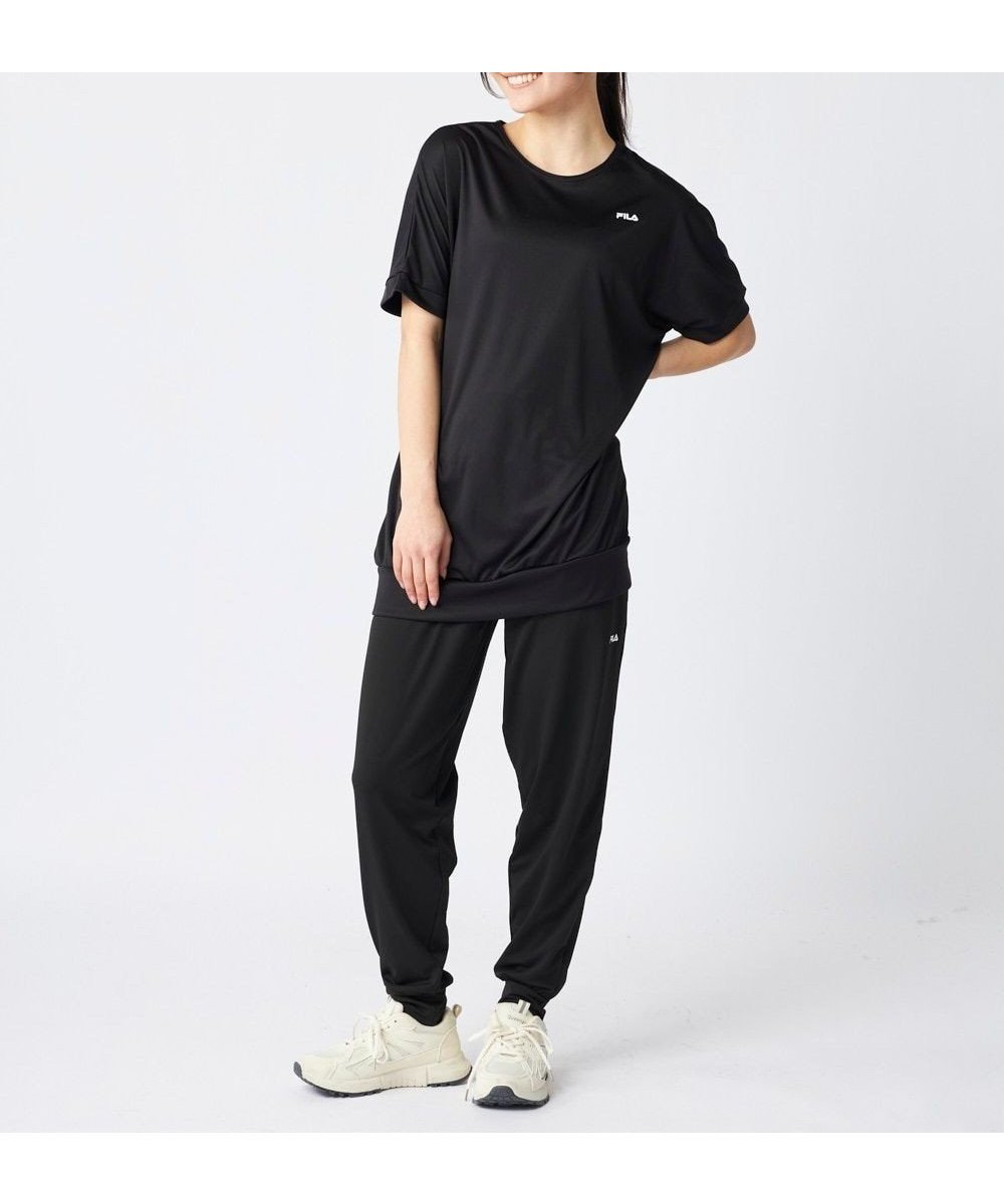 【その他のブランド/Other】の【FILA】水陸両用フィットネスウェア 2点セット 人気、トレンドファッション・服の通販 founy(ファニー) 　ファッション　Fashion　レディースファッション　Fashion for Women　トップス・カットソー　Cut & Sew Tops　イタリア　Italy　吸水　Absorbent, Quick-Dry　シンプル　Simple, Minimal　スポーツ　Sports, Activewear　デニム　Denim, Jeans Material　半袖　Short Sleeve, Half Sleeve　ロング　Long, Long-Length　楽ちん　Easy Fit, Comfortable　おすすめ　Recommended / Our Picks　 other-1|ID: prp329100004832912 ipo3291000000035192460
