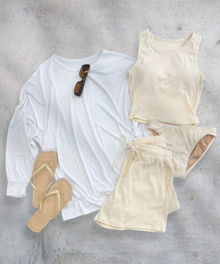 【その他のブランド/Other】の【ocean pacific】ラッシュガード付き水着4点セット タンキニデザイン インテリア・キッズ・メンズ・レディースファッション・服の通販 founy(ファニー) https://founy.com/ ファッション Fashion レディースファッション Fashion for Women 水着 Swimwear レディース水着・ビーチウェア Swimwear & Beachwear アウトドア Outdoor Clothing インナー Innerwear 春 Spring ショーツ Shorts, Short Pants ショート Short, Short Length スマホ Smartphone, Mobile Device ビーチ Beach, Seaside フィット Fit, Slim Fit ブラウジング Blouson Silhouette, Cinched Waist ベーシック Basic, Essential ボトム Bottoms, Lower Wear ポケット Pocket, Pocket Detail 水着 Swimsuit, Swimwear リップ Lip, Lip Motif 楽ちん Easy Fit, Comfortable S/S・春夏 SS, Spring/Summer, Warm Season おすすめ Recommended / Our Picks 夏 Summer |ID: prp329100004832915 ipo3291000000035572032