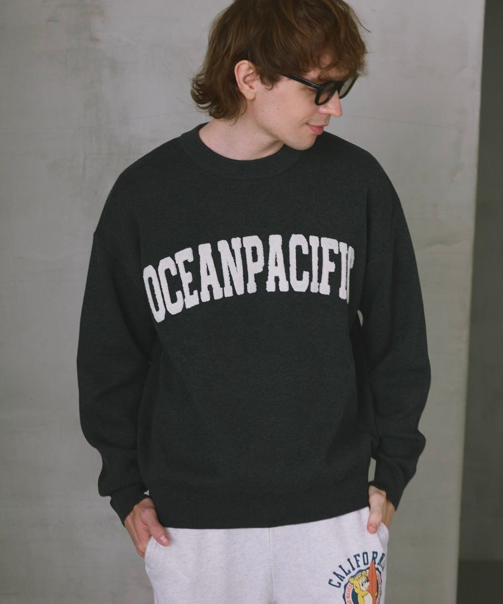 【その他のブランド/Other】の【ocean pacific】サガラ刺しゅうロゴクルーニット/メンズ インテリア・キッズ・メンズ・レディースファッション・服の通販 founy(ファニー) ファッション Fashion レディースファッション Fashion for Women トップス・カットソー Cut & Sew Tops ニット Knit Tops & Sweaters アクリル Acrylic Material インナー Innerwear ジャケット Jacket, Outerwear スラックス Slacks, Dress Pants セーター Sweater, Knitwear デニム Denim, Jeans Material ビーチ Beach, Seaside フロント Front, Front Design ボトム Bottoms, Lower Wear ミックス Mix, Mixed Style ミドル Middle Length, Mid Height メンズ Men's, Menswear 冬 Winter / This Winter A/W・秋冬 Autumn/Winter チャコールグレー|ID: prp329100004832918 ipo3291000000035548968
