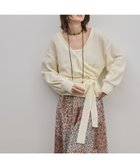 【グレース コンチネンタル/GRACE CONTINENTAL】のカシュクールニットトップ 人気、トレンドファッション・服の通販 founy(ファニー) ファッション Fashion レディースファッション Fashion for Women トップス・カットソー Cut & Sew Tops ニット Knit Tops & Sweaters セーター Sweater, Knitwear フェミニン Feminine, Girly リボン Ribbon, Bow 夏 Summer 春 Spring S/S・春夏 SS, Spring/Summer, Warm Season thumbnail キナリ|ID: prp329100004832927 ipo3291000000035585685