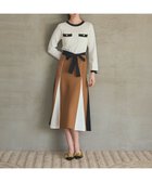 【グレース コンチネンタル/GRACE CONTINENTAL】のニットバイカラージャガードワンピース ホワイト|ID: prp329100004832928 ipo3291000000035192551