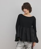 【グレース コンチネンタル/GRACE CONTINENTAL】のフレアカットトップ 人気、トレンドファッション・服の通販 founy(ファニー) ファッション Fashion レディースファッション Fashion for Women トップス・カットソー Cut & Sew Tops シャツ・ブラウス・オフィスカジュアル Elegant Blouses & Button-Ups ロングTシャツ・Tシャツ Longline T-Shirts & Tees カットソー・ベーシックTシャツ Cut-and-Sewn Tops / Stretch Tees & Basics 春 Spring カットソー Cut and Sewn Top ギャザー Gathered, Ruffled シアー Sheer, See-Through シンプル Simple, Minimal ティアード Tiered, Tiered Style トレンド Trend, Trending Now ドッキング Docking, Mixed Material フリル Frill, Ruffle ペプラム Peplum, Flared Hem S/S・春夏 SS, Spring/Summer, Warm Season おすすめ Recommended / Our Picks 夏 Summer thumbnail ブラック|ID: prp329100004832930 ipo3291000000035192561