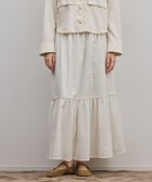 【グレース コンチネンタル/GRACE CONTINENTAL】のティアードエンブロイダリースカート ホワイト|ID: prp329100004832932 ipo3291000000035192567