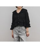 【グレース コンチネンタル/GRACE CONTINENTAL】のエンブロイダリーフリルブラウス 人気、トレンドファッション・服の通販 founy(ファニー) ファッション Fashion レディースファッション Fashion for Women トップス・カットソー Cut & Sew Tops シャツ・ブラウス・オフィスカジュアル Elegant Blouses & Button-Ups 春 Spring フェミニン Feminine, Girly フリル Frill, Ruffle フロント Front, Front Design ペプラム Peplum, Flared Hem リボン Ribbon, Bow S/S・春夏 SS, Spring/Summer, Warm Season 夏 Summer エレガント 上品 Elegant thumbnail ブラック|ID: prp329100004832933 ipo3291000000035585708