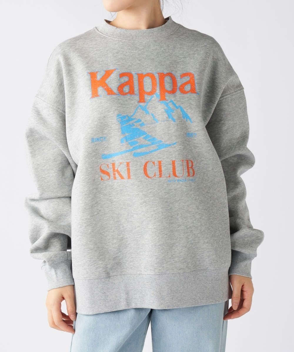 【その他のブランド/Other】の【Kappa】スキークラブデザイン ユニセックススウェット インテリア・キッズ・メンズ・レディースファッション・服の通販 founy(ファニー) 　ファッション　Fashion　レディースファッション　Fashion for Women　トップス・カットソー　Cut & Sew Tops　レディースパーカー・カジュアルフーディー　Casual Hoodies & Sweatshirts　スウェット・クルーネックトップス　Sweatshirts & Crewnecks / Relaxed Fit Sweat Tops　イタリア　Italy　ヴィンテージ　Vintage Style　グラフィック　Graphic, Graphic Design　コレクション　Collection, Seasonal Line　サッカー　Seersucker, Summer Fabric　スウェット / スエット　Sweatshirt, Sweatwear　スタイリッシュ　Stylish, Fashionable　スポーツ　Sports, Activewear　人気　Popular, Best Seller　パーカー　Hoodie, Parka　プリント　Print, Printed Pattern　A/W・秋冬　Autumn/Winter　エレガント 上品　Elegant　グレー|ID: prp329100004833742 ipo3291000000035201969