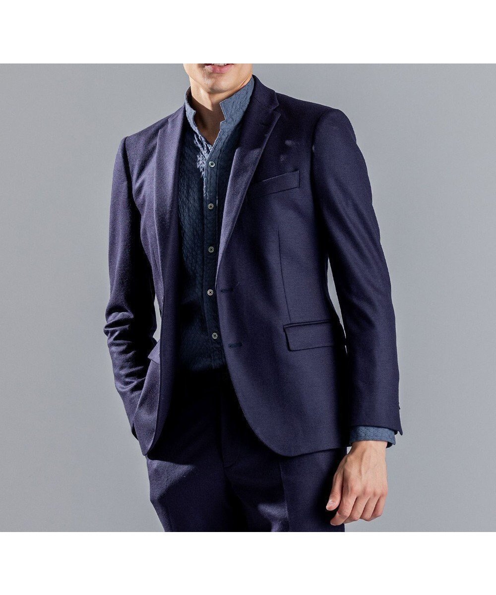 【ジョゼフ オム/JOSEPH HOMME / MEN】のミルドスムース ジャケット インテリア・キッズ・メンズ・レディースファッション・服の通販 founy(ファニー) 　ファッション　Fashion　メンズファッション　Fashion for Men　アウター　Men's Coats Outerwear　テーラードジャケット　Tailored Jackets & Blazers　おすすめ　Recommended / Our Picks　シェイプ　Shape, Slim Fit　ジャケット　Jacket, Outerwear　ストレッチ　Stretch, Stretchy Fabric　セットアップ　Set-Up, Coordinated Outfit　センター　Center, Center Line　フラップ　Flap, Flap Pocket　ベーシック　Basic, Essential　ポケット　Pocket, Pocket Detail　エレガント 上品　Elegant　A/W・秋冬　Autumn/Winter　ネイビー系|ID: prp329100004833748 ipo3291000000035201996