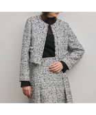 【グレース コンチネンタル/GRACE CONTINENTAL】のミックスツイードジャケット 人気、トレンドファッション・服の通販 founy(ファニー) ファッション Fashion レディースファッション Fashion for Women アウター Coat / Outerwear Collection レディースジャケット・軽アウター Jackets ノーカラージャケット / シンプル上品コーデ Collarless Jackets ジャケット Jacket, Outerwear ツイード Twill, Twill Weave フリンジ Fringe, Tassel 夏 Summer 春 Spring S/S・春夏 SS, Spring/Summer, Warm Season thumbnail ブラック|ID: prp329100004833760 ipo3291000000035202053