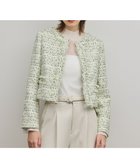 【グレース コンチネンタル/GRACE CONTINENTAL】のミックスツイードジャケット 人気、トレンドファッション・服の通販 founy(ファニー) ファッション Fashion レディースファッション Fashion for Women アウター Coat / Outerwear Collection レディースジャケット・軽アウター Jackets ノーカラージャケット / シンプル上品コーデ Collarless Jackets 春 Spring ジャケット Jacket, Outerwear スマート Smart, Elegant セットアップ Set-Up, Coordinated Outfit ツイード Twill, Twill Weave フリンジ Fringe, Tassel フロント Front, Front Design S/S・春夏 SS, Spring/Summer, Warm Season 夏 Summer エレガント 上品 Elegant セレモニー Ceremony thumbnail イエロー|ID: prp329100004833760 ipo3291000000035516744