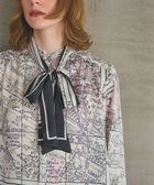 【グレース コンチネンタル/GRACE CONTINENTAL】のパリスカーフプリントブラウス 人気、トレンドファッション・服の通販 founy(ファニー) ファッション Fashion レディースファッション Fashion for Women トップス・カットソー Cut & Sew Tops シャツ・ブラウス・オフィスカジュアル Elegant Blouses & Button-Ups ツイル Twist, Twisted Detail パターン Pattern, Design Print プリント Print, Printed Pattern 夏 Summer 春 Spring S/S・春夏 SS, Spring/Summer, Warm Season thumbnail ブラック|ID: prp329100004833764 ipo3291000000035202063