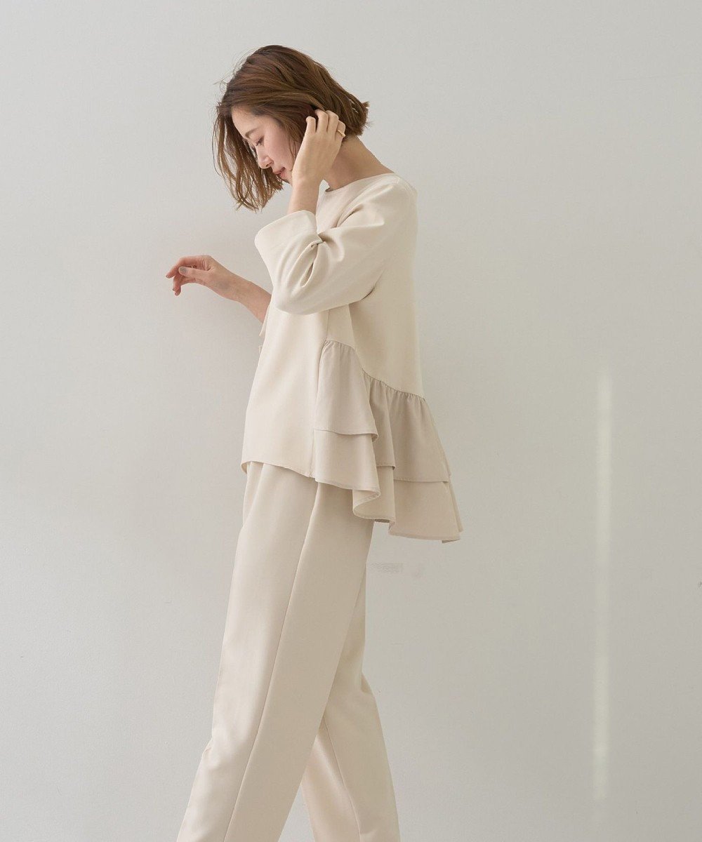 【イェッカ ヴェッカ/YECCA VECCA】の【2点SET】バックフリルデザインセットアップ インテリア・キッズ・メンズ・レディースファッション・服の通販 founy(ファニー) 　ファッション　Fashion　レディースファッション　Fashion for Women　ワンピース　Dresses　春　Spring　ストレート　Straight, Straight Cut　セットアップ　Set-Up, Coordinated Outfit　フリル　Frill, Ruffle　ボトム　Bottoms, Lower Wear　ポケット　Pocket, Pocket Detail　リラックス　Relax, Relaxed Fit　S/S・春夏　SS, Spring/Summer, Warm Season　おすすめ　Recommended / Our Picks　夏　Summer　セレモニー　Ceremony　Ivory|ID: prp329100004833765 ipo3291000000035202065