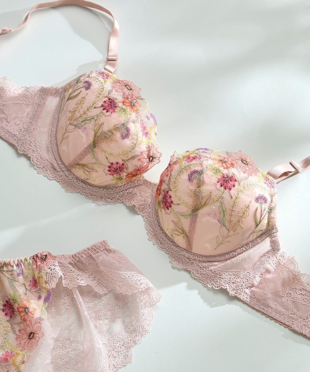 【ウンナナクール/une nana cool】のバックスタイルまでかわいい Steppe Flower ワイヤーブラ インテリア・キッズ・メンズ・レディースファッション・服の通販 founy(ファニー) 　ファッション　Fashion　レディースファッション　Fashion for Women　バッグ　Bags　アンダー　Underwear Essentials　フィット　Fit, Slim Fit　ブラジャー　Bra, Lingerie　レース　Lace, Lace Fabric　ワイヤー　Wire, Wired Bra　スモークピンク|ID: prp329100004833774 ipo3291000000035202104