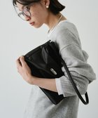 【ラシット/russet】のクラウズナイロンフラップミニトートバッグ(CE-1689) Black|ID: prp329100004833778 ipo3291000000035202117