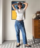 【ウォードブルー/WOADBLUE】の【先行販売】SALUU サルー ストレートアンクル デニムパンツ 人気、トレンドファッション・服の通販 founy(ファニー) ファッション Fashion レディースファッション Fashion for Women パンツ Pants & Trousers デニムパンツ・ジーンズ・美脚デニム Denim Jeans & Pants アンクル Ankle-Length Design クロップド Cropped, Short Length ストレッチ Stretch, Stretchy Fabric ストレート Straight, Straight Cut ダメージ Distressed, Destroyed デニム Denim, Jeans Material バランス Balance, Style Balance フィット Fit, Slim Fit フロント Front, Front Design A/W・秋冬 Autumn/Winter S/S・春夏 SS, Spring/Summer, Warm Season 夏 Summer 2026年 2026 thumbnail MIDBLUE|ID: prp329100004833779 ipo3291000000035202119