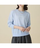 【自由区/JIYU-KU】のグラフィックジャカード ニット 人気、トレンドファッション・服の通販 founy(ファニー) ファッション Fashion レディースファッション Fashion for Women トップス・カットソー Cut & Sew Tops ニット Knit Tops & Sweaters グラフィック Graphic, Graphic Design シアー Sheer, See-Through シンプル Simple, Minimal ジャカード／ジャガード Jacquard, Woven Pattern セーター Sweater, Knitwear トレンド Trend, Trending Now 夏 Summer 春 Spring S/S・春夏 SS, Spring/Summer, Warm Season thumbnail サックス×オフ|ID: prp329100004833781 ipo3291000000035202124