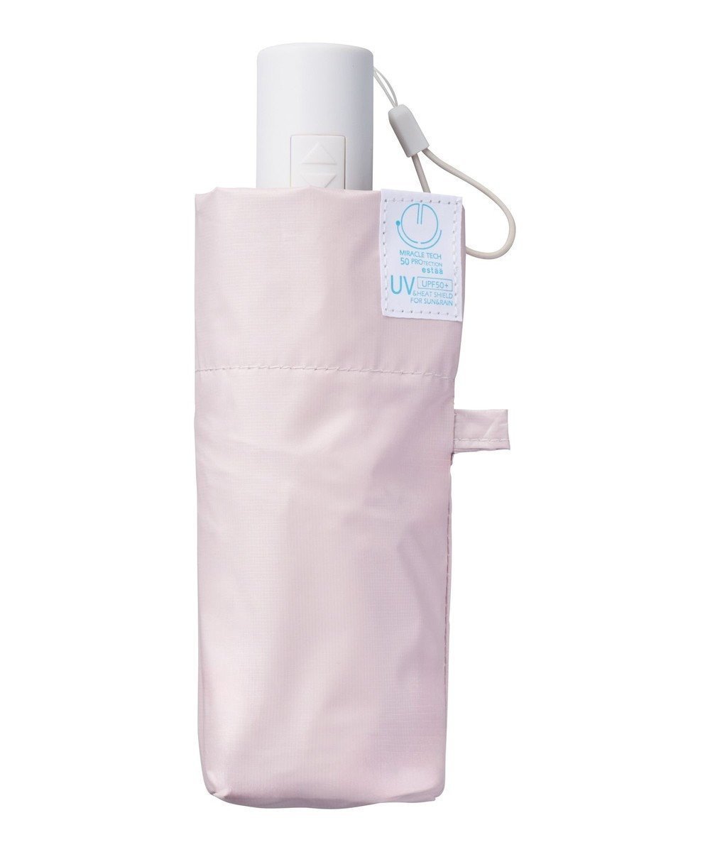 【ムーンバット/MOONBAT】の【超コンパクト/自動開閉/晴雨兼用】Miracle Tech Protection(ミラクルテック プロテクション) 折りたたみ傘 プレーン 50cm インテリア・キッズ・メンズ・レディースファッション・服の通販 founy(ファニー) 　ファッションモデル・俳優・女優　Models　女性　Women　本田翼　Honda Tsubasa　ファッション　Fashion　レディースファッション　Fashion for Women　レイングッズ・傘・晴雨兼用傘　Umbrellas & Rain Gear　コンパクト　Compact, Small Size　コーティング　Coating, Coated Finish　傘　Umbrella, Parasol　軽量　Lightweight, Ultra Light　ハンド　Hand, Handmade　プレーン　Plain, Simple　日傘　Parasol, UV Umbrella　ペールピンク|ID: prp329100004833785 ipo3291000000035202152