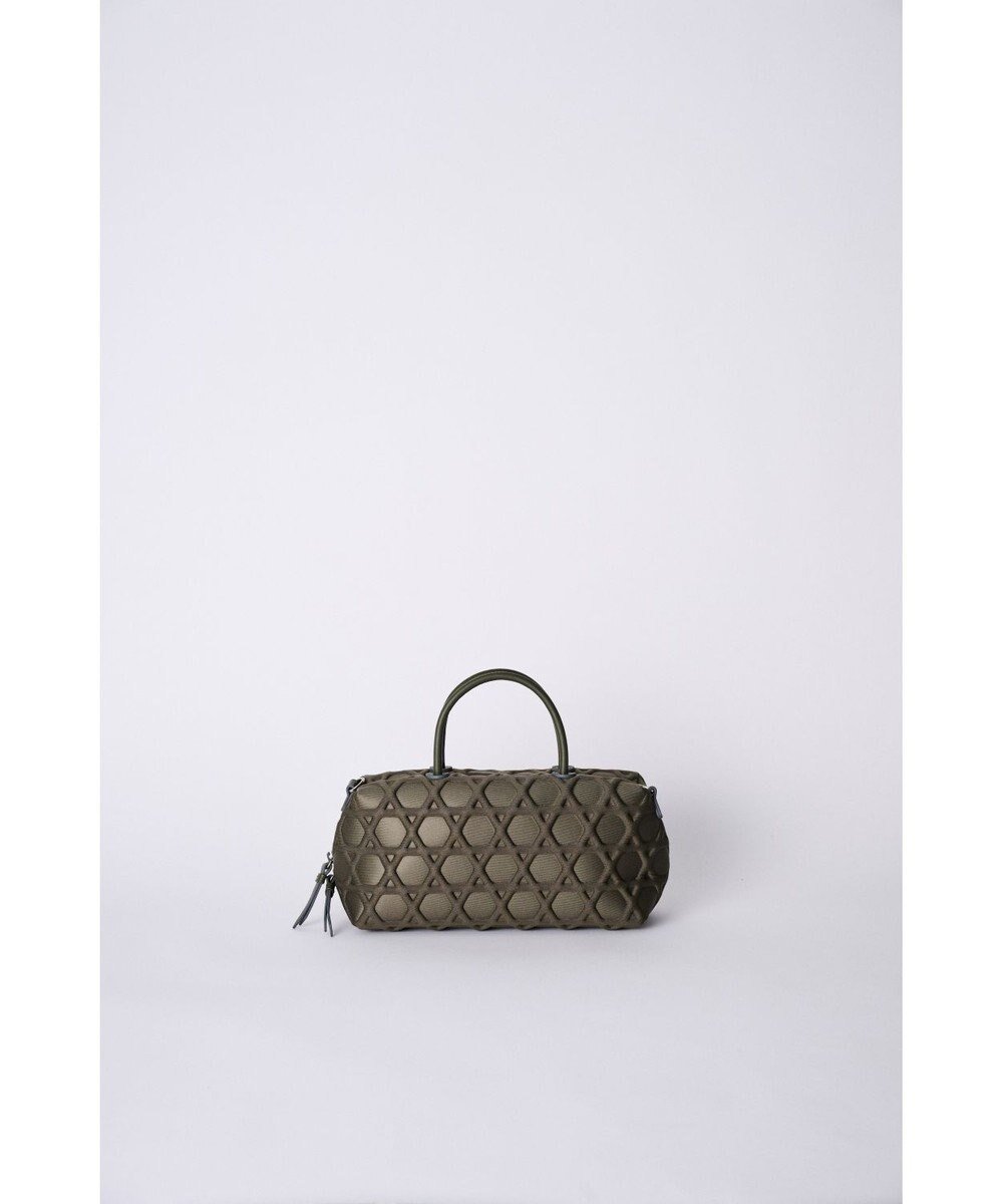 【ミヤビヤ/MIYABIYA】の【撥水加工】篭目大柄エンボスボンディングミニボストン インテリア・キッズ・メンズ・レディースファッション・服の通販 founy(ファニー) 　ファッション　Fashion　レディースファッション　Fashion for Women　ショルダー　Shoulder, Shoulder Strap　パターン　Pattern, Design Print　フォルム　Silhouette, Form　ボストン　Boston　ボストンバッグ　Boston Bag, Retro Bag　ポケット　Pocket, Pocket Detail　モチーフ　Motif, Design Theme　カーキ|ID: prp329100004833802 ipo3291000000035202203