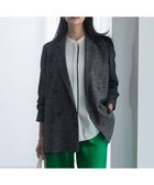 【アイシービー/iCB】のミックスブッチャー ダブルブレストジャケット 人気、トレンドファッション・服の通販 founy(ファニー) ファッション Fashion レディースファッション Fashion for Women アウター Coat / Outerwear Collection レディースジャケット・軽アウター Jackets テーラードジャケット / 通勤・きれいめスタイル Tailored Jackets & Blazers 春 Spring ジャケット Jacket, Outerwear ストレッチ Stretch, Stretchy Fabric セットアップ Set-Up, Coordinated Outfit ダブル Double, Double-Breasted 定番 Standard, Basic Item 人気 Popular, Best Seller ミックス Mix, Mixed Style ワイド Wide, Wide Fit S/S・春夏 SS, Spring/Summer, Warm Season 夏 Summer 2026年 2026 thumbnail ブラック×オフホワイト|ID: prp329100004833805 ipo3291000000035875866