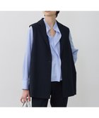 【アイシービー/iCB】のミックスブッチャー バックスリットジレ 人気、トレンドファッション・服の通販 founy(ファニー) ファッション Fashion レディースファッション Fashion for Women アウター Coat / Outerwear Collection トップス・カットソー Cut & Sew Tops ベスト&ジレ / 重ね着スタイル Vests & Gilets 春 Spring カットソー Cut and Sewn Top シンプル Simple, Minimal ストレッチ Stretch, Stretchy Fabric スリット Slit, Slit Detail セットアップ Set-Up, Coordinated Outfit フロント Front, Front Design ベスト Vest, Waistcoat ミックス Mix, Mixed Style ワイド Wide, Wide Fit S/S・春夏 SS, Spring/Summer, Warm Season おすすめ Recommended / Our Picks 夏 Summer 2026年 2026 thumbnail ネイビー|ID: prp329100004833808 ipo3291000000035202222