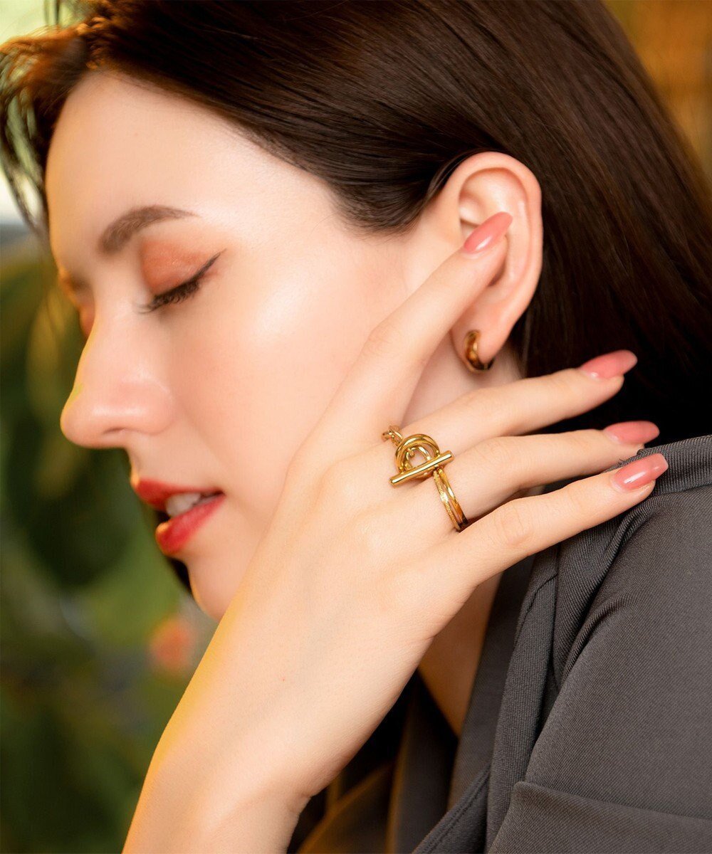 【ブランコトーキョー/blancotokyo】の【金属アレルギー対応】マンテルリング ARCANO インテリア・キッズ・メンズ・レディースファッション・服の通販 founy(ファニー) 　ファッション　Fashion　レディースファッション　Fashion for Women　アクセサリー　Fashion Accessories　コーティング　Coating, Coated Finish　シンプル　Simple, Minimal　フォルム　Silhouette, Form　ゴールド|ID: prp329100004833816 ipo3291000000035202243