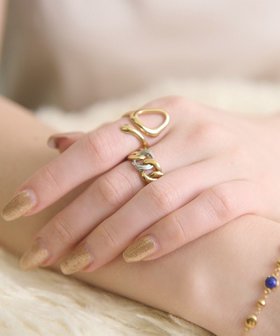 【ブランコトーキョー/blancotokyo】の【金属アレルギー対応/サイズフリー】ニュアンスフリーリング OCASO 人気、トレンドファッション・服の通販 founy(ファニー) ファッション Fashion レディースファッション Fashion for Women アクセサリー Fashion Accessories コーティング Coating, Coated Finish シンプル Simple, Minimal フォルム Silhouette, Form |ID:prp329100004833819