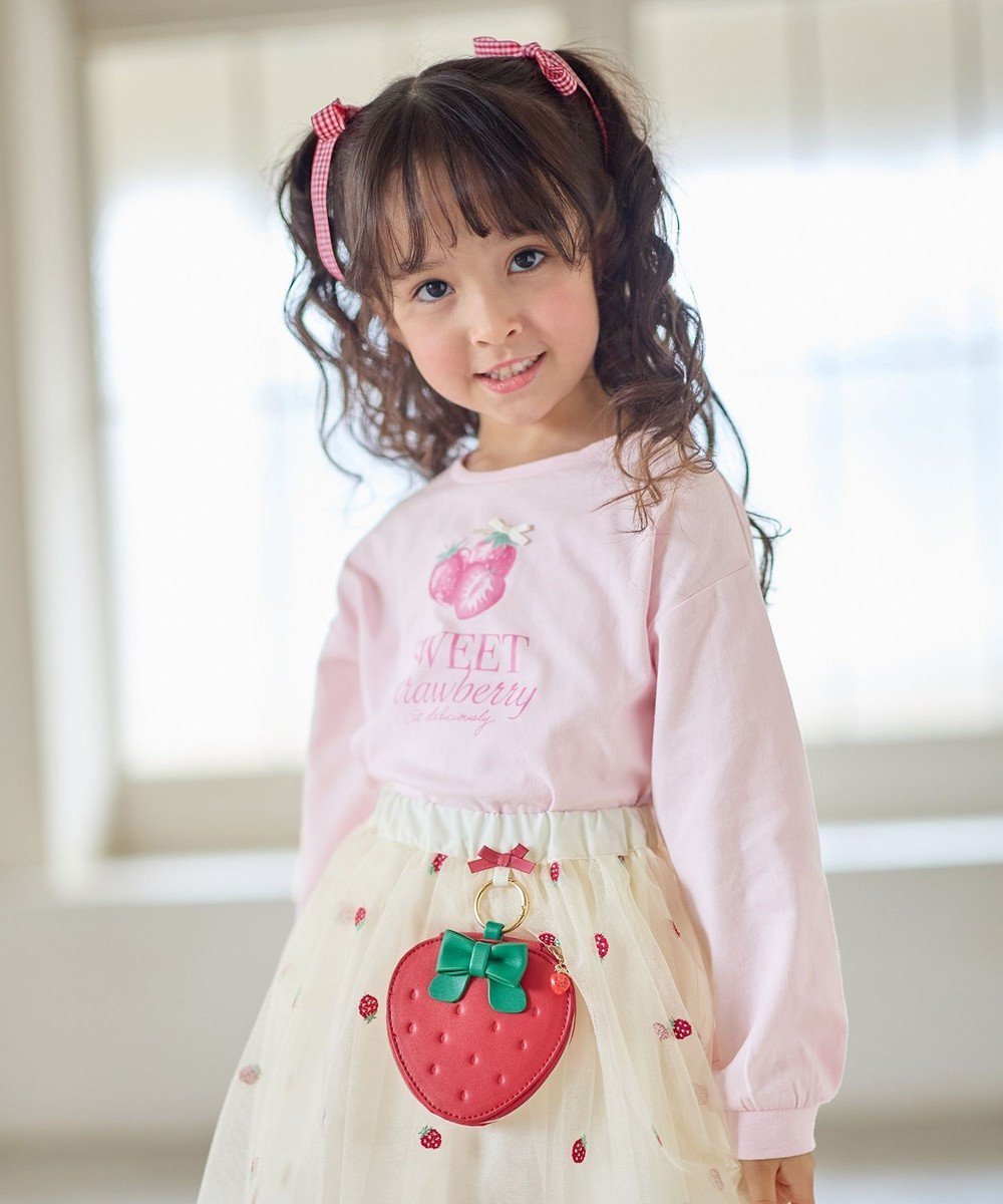 【エニィ/ANY / KIDS】の【Strawberry Collection】カラビナ付きいちごポーチ インテリア・キッズ・メンズ・レディースファッション・服の通販 founy(ファニー) 　ファッション　Fashion　キッズファッション　Fashion for Kids　カーディガン　Cardigan, Knitwear　ガーリー　Girly, Feminine Style　シンプル　Simple, Minimal　スマホ　Smartphone, Mobile Device　財布　Wallet, Purse　チャーム　Charm, Pendant　人気　Popular, Best Seller　長袖　Long Sleeve, Full Sleeve　プリント　Print, Printed Pattern　ボトム　Bottoms, Lower Wear　ポケット　Pocket, Pocket Detail　ポシェット　Pochette, Mini Bag　ポーチ　Pouch, Small Case　モチーフ　Motif, Design Theme　リップ　Lip, Lip Motif　リュック　Backpack, Rucksack　レギンス　Leggings, Stretch Pants　おすすめ　Recommended / Our Picks　ギフト プレゼント　Gift / Present　レッド|ID: prp329100004834459 ipo3291000000035212471