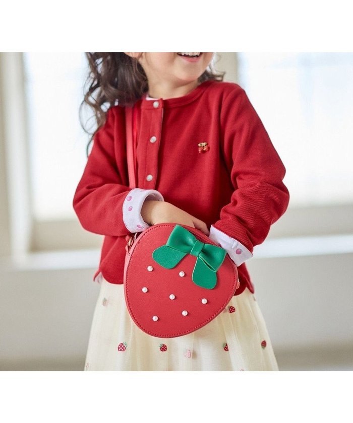 【エニィ/ANY / KIDS】の【Strawberry Collection】いちごポシェット インテリア・キッズ・メンズ・レディースファッション・服の通販 founy(ファニー) https://founy.com/ ファッション Fashion キッズファッション Fashion for Kids カーディガン Cardigan, Knitwear ガーリー Girly, Feminine Style スマホ Smartphone, Mobile Device 人気 Popular, Best Seller 長袖 Long Sleeve, Full Sleeve パール Pearl, Pearl Accent フォルム Silhouette, Form プリント Print, Printed Pattern ポケット Pocket, Pocket Detail ポシェット Pochette, Mini Bag ポーチ Pouch, Small Case モチーフ Motif, Design Theme リュック Backpack, Rucksack レギンス Leggings, Stretch Pants おすすめ Recommended / Our Picks エレガント 上品 Elegant ギフト プレゼント Gift / Present |ID: prp329100004834465 ipo3291000000035605951