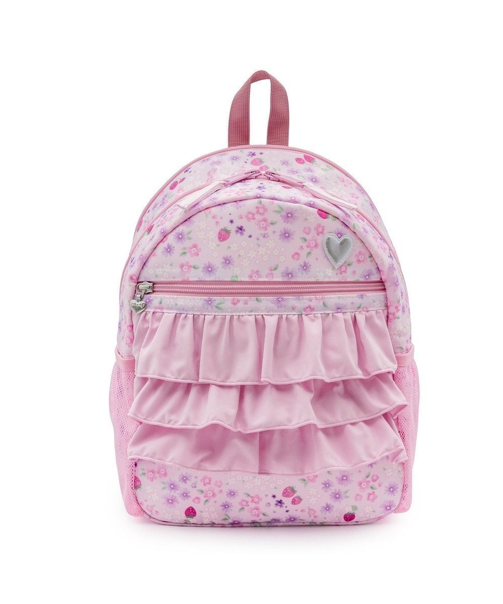 【マザーガーデン/Mother garden / KIDS】のマザーガーデン 粒いちご リュック 【Mサイズ】 《小花柄》 人気、トレンドファッション・服の通販 founy(ファニー) 　ファッション　Fashion　キッズファッション　Fashion for Kids　ガーデン　Garden, Gardening　ガーリー　Girly, Feminine Style　キャラクター　Character, Licensed Characters　ショルダー　Shoulder, Shoulder Strap　ダブル　Double, Double-Breasted　デイパック　Daypack, Casual Backpack　ポケット　Pocket, Pocket Detail　メッシュ　Mesh, Net Fabric　リボン　Ribbon, Bow　リュック　Backpack, Rucksack　旅行　Travel　 other-1|ID: prp329100004834501 ipo3291000000035212572