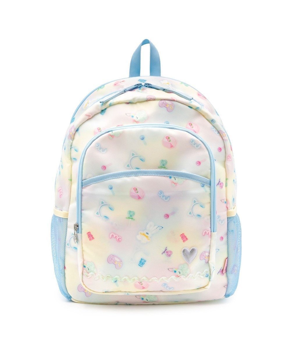 【マザーガーデン/Mother garden / KIDS】のマザーガーデン リュック 【Lサイズ】 《パステルアイテム柄》 インテリア・キッズ・メンズ・レディースファッション・服の通販 founy(ファニー) 　ファッション　Fashion　キッズファッション　Fashion for Kids　ガーデン　Garden, Gardening　ガーリー　Girly, Feminine Style　キャラクター　Character, Licensed Characters　ショルダー　Shoulder, Shoulder Strap　ダブル　Double, Double-Breasted　デイパック　Daypack, Casual Backpack　パステル　Pastel, Soft Color　ポケット　Pocket, Pocket Detail　メッシュ　Mesh, Net Fabric　リボン　Ribbon, Bow　リュック　Backpack, Rucksack　旅行　Travel　パステルアイテム|ID: prp329100004834504 ipo3291000000035212579
