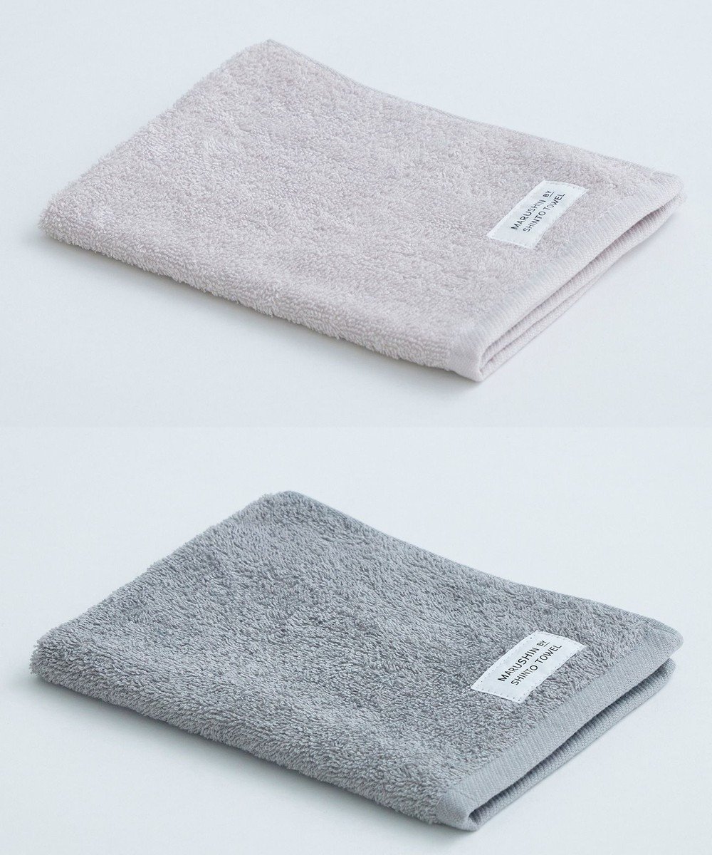 【その他のブランド/Other】のユキネサラシ ハンドタオル2枚セット インテリア・キッズ・メンズ・レディースファッション・服の通販 founy(ファニー) 　タオル　Towel, Bath Towel　ハンカチ　Handkerchief, Hanky　ハンド　Hand, Handmade　吸水　Absorbent, Quick-Dry　財布　Wallet, Purse　ピンクグレー/グレー|ID: prp329100004834533 ipo3291000000035212684