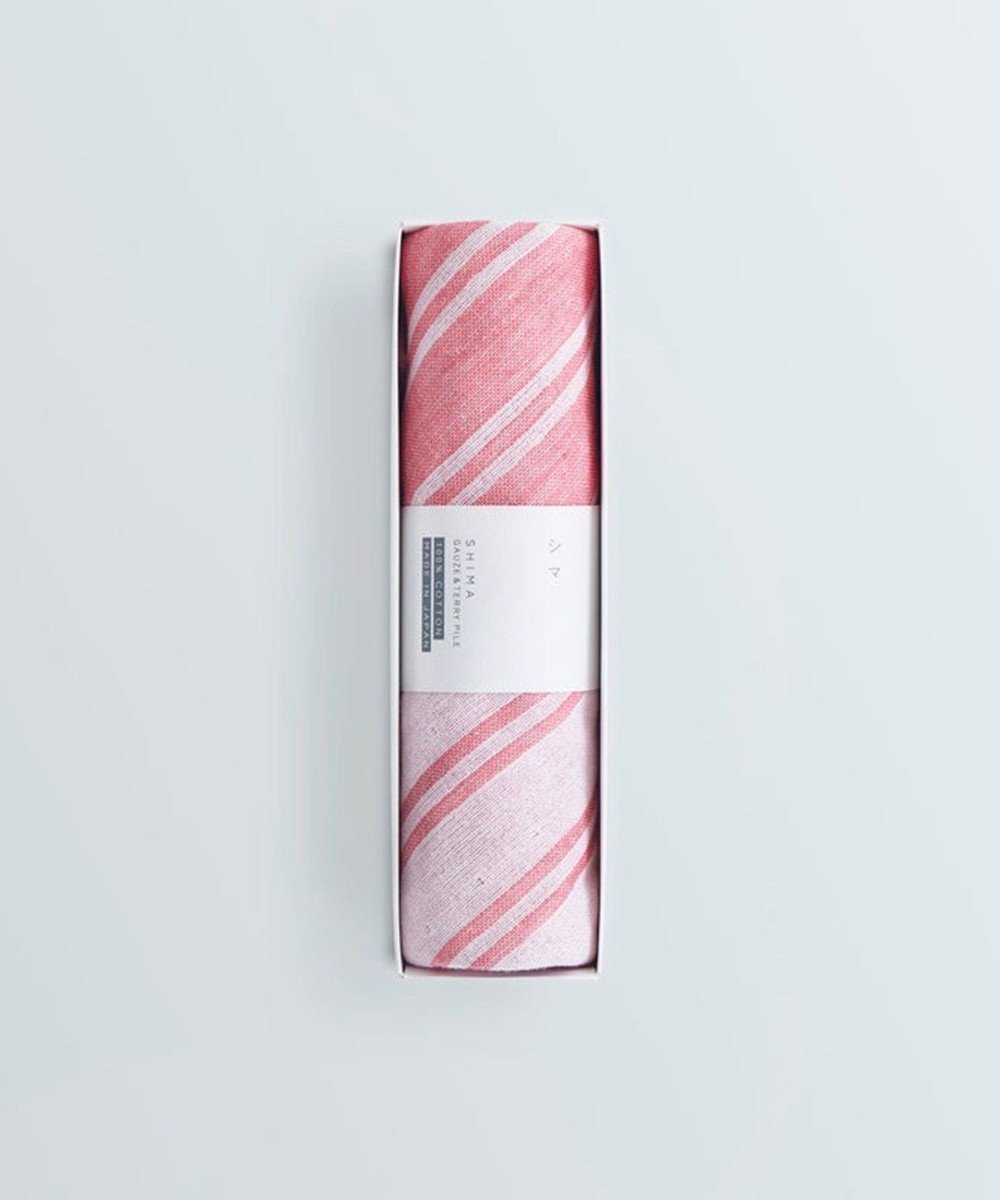 【その他のブランド/Other】のシマ ハンドタオル ダブル白地/色地 2枚セット インテリア・キッズ・メンズ・レディースファッション・服の通販 founy(ファニー) 　タオル　Towel, Bath Towel　ダブル　Double, Double-Breasted　ハンカチ　Handkerchief, Hanky　ハンド　Hand, Handmade　リバーシブル　Reversible, Two-Sided　吸水　Absorbent, Quick-Dry　財布　Wallet, Purse　レッド|ID: prp329100004834534 ipo3291000000035212687