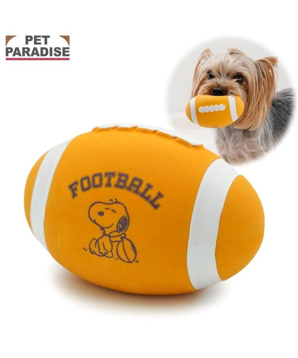 【ペットパラダイス/PET PARADISE / GOODS】のスヌーピー ラグビー ラテックス トイ インテリア・キッズ・メンズ・レディースファッション・服の通販 founy(ファニー) 　犬　Dog　ホーム・キャンプ・アウトドア・お取り寄せ　Home Living / Home & Lifestyle / Camping Gear / Outdoor Camping　ペットグッズ　Pet Supplies　オレンジ|ID: prp329100004834546 ipo3291000000035212715