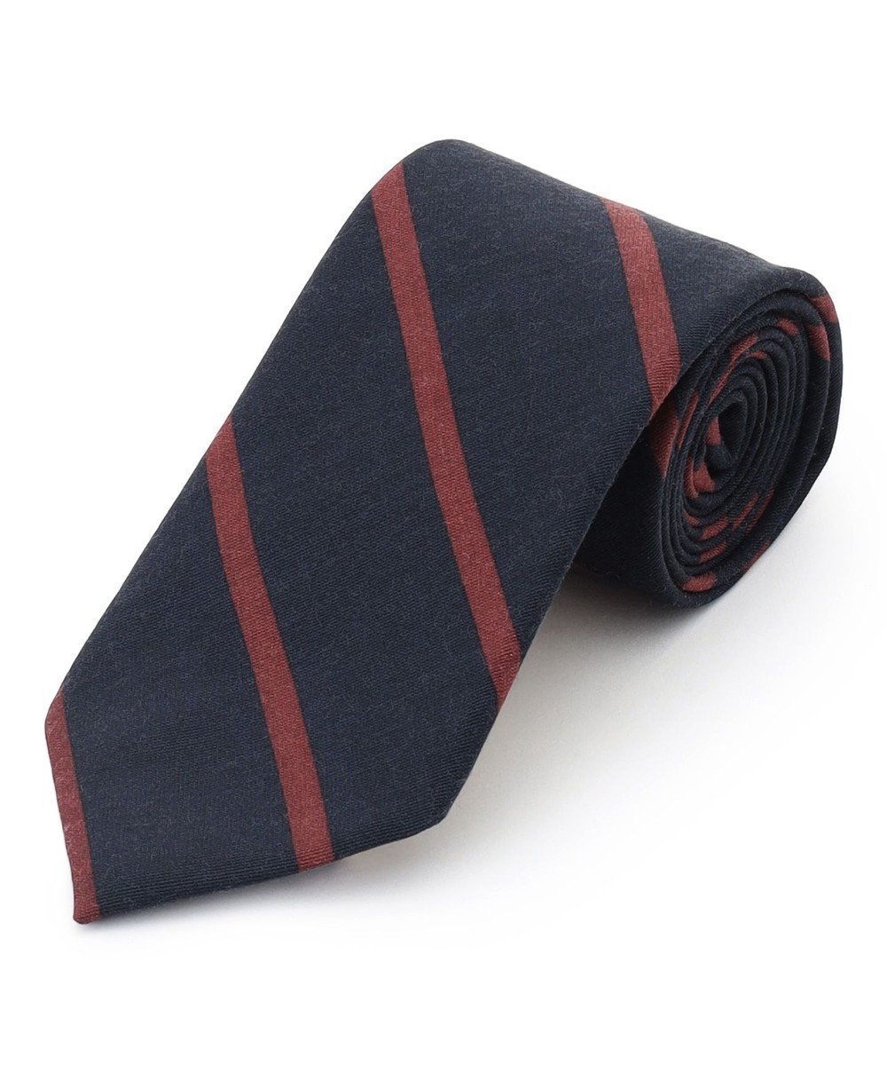 【ジェイ プレス/J.PRESS / MEN】のハンドプリントポプリンレジメンタル ネクタイ インテリア・キッズ・メンズ・レディースファッション・服の通販 founy(ファニー) 　ファッション　Fashion　メンズファッション　Fashion for Men　シルク　Silk, 100% Silk　スーツ　Suit, Formalwear　ワイン系1|ID: prp329100004834597 ipo3291000000035212837