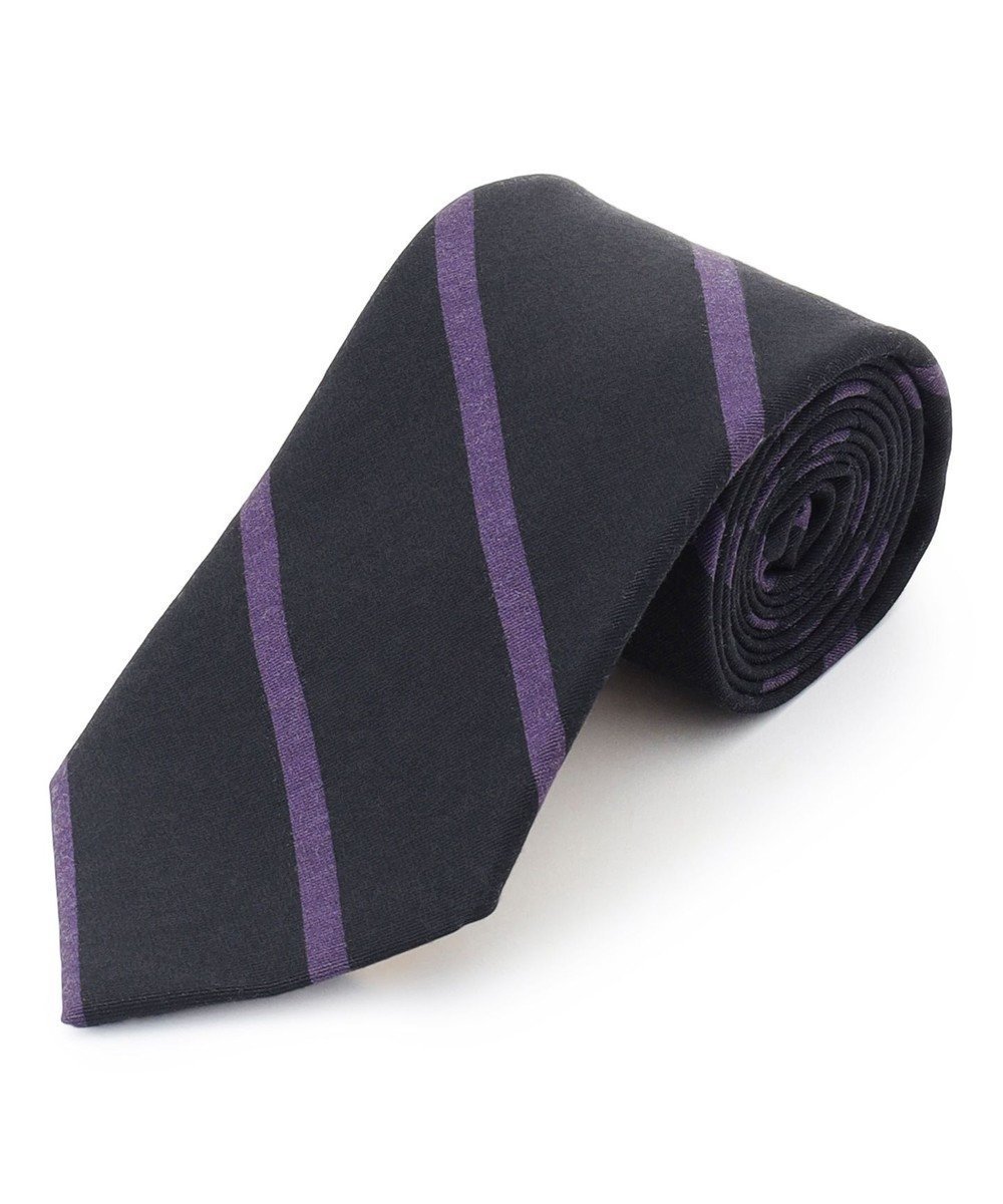 【ジェイ プレス/J.PRESS / MEN】のハンドプリントポプリンレジメンタル ネクタイ インテリア・キッズ・メンズ・レディースファッション・服の通販 founy(ファニー) 　ファッション　Fashion　メンズファッション　Fashion for Men　シルク　Silk, 100% Silk　スーツ　Suit, Formalwear　パープル系1|ID: prp329100004834597 ipo3291000000035212839