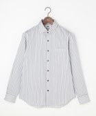 【ジョセフ アブード/JOSEPH ABBOUD / MEN】の【ストレッチ・イージーケア・JAPANファブリック】ストライプストレッチ シャツ ライトグレー系1|ID: prp329100004834605 ipo3291000000035212872