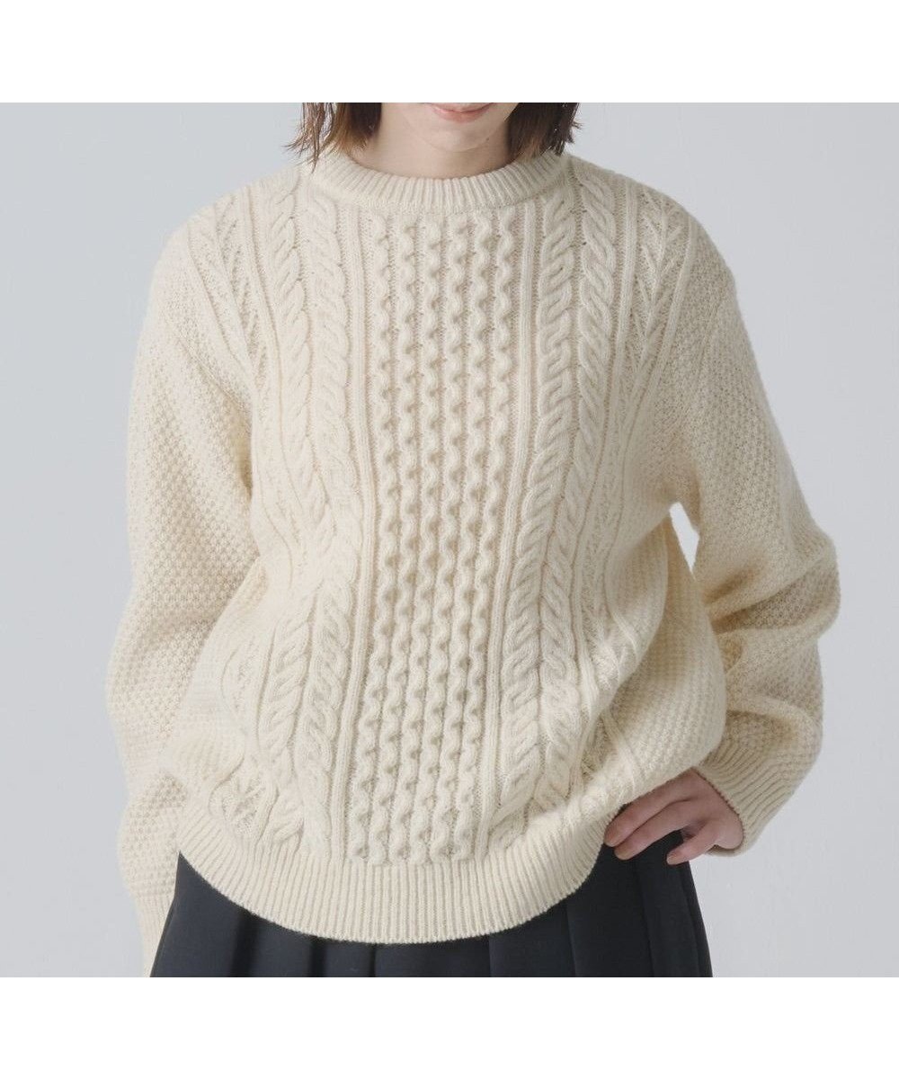 【ムーク/muuc】のジャパンウールセーター インテリア・キッズ・メンズ・レディースファッション・服の通販 founy(ファニー) 　ファッション　Fashion　レディースファッション　Fashion for Women　トップス・カットソー　Cut & Sew Tops　ニット　Knit Tops & Sweaters　クラシック　Classic, Timeless Style　セーター　Sweater, Knitwear　ボックス　Boxy, Box Shape　ワイド　Wide, Wide Fit　A/W・秋冬　Autumn/Winter　S/S・春夏　SS, Spring/Summer, Warm Season　夏　Summer　ホワイト|ID: prp329100004834645 ipo3291000000035213105