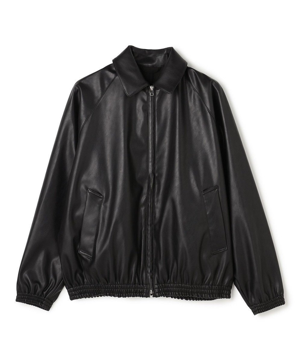 【アンフィーロ/UNFILO / MEN】のアラエルレザーライク ブルゾン インテリア・キッズ・メンズ・レディースファッション・服の通販 founy(ファニー) 　ファッション　Fashion　レディースファッション　Fashion for Women　アウター　Coat / Outerwear Collection　レディースジャケット・軽アウター　Jackets　ブルゾンジャケット・スポーティアウター　Blouson Jackets　おすすめ　Recommended / Our Picks　インナー　Innerwear　コーティング　Coating, Coated Finish　ジャケット　Jacket, Outerwear　ストレート　Straight, Straight Cut　スリム　Slim, Slim Fit　スリーブ　Sleeve, Long Sleeve / Short Sleeve　トレンド　Trend, Trending Now　ブルゾン　Blouson, Bomber Jacket　エレガント 上品　Elegant　夏　Summer　春　Spring　S/S・春夏　SS, Spring/Summer, Warm Season　ブラック|ID: prp329100004834648 ipo3291000000035213127